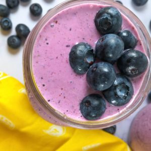 Keto Blueberry Smoothie square image