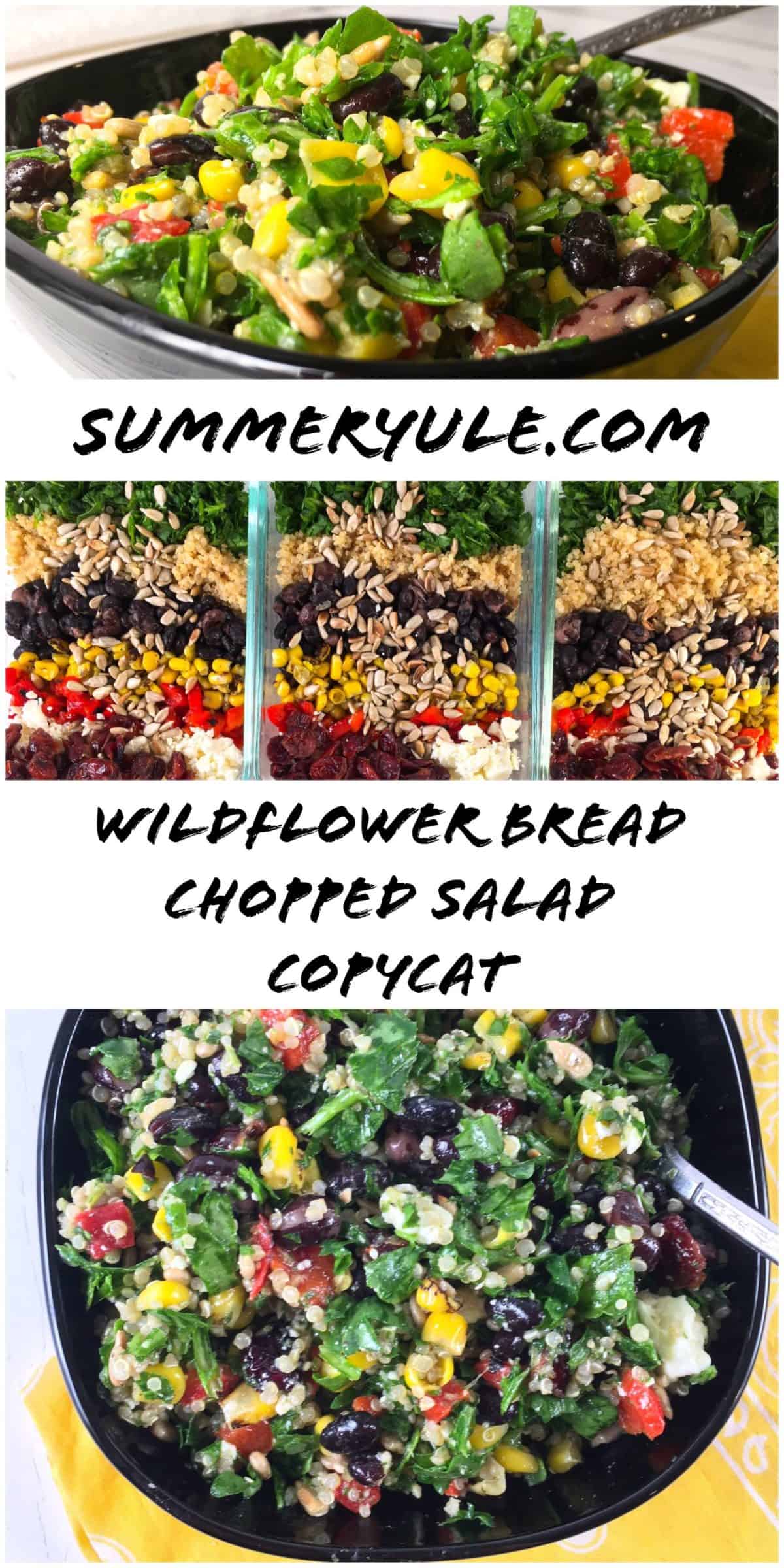 Wildflower Bread Chopped Salad Copycat Pinterest Image