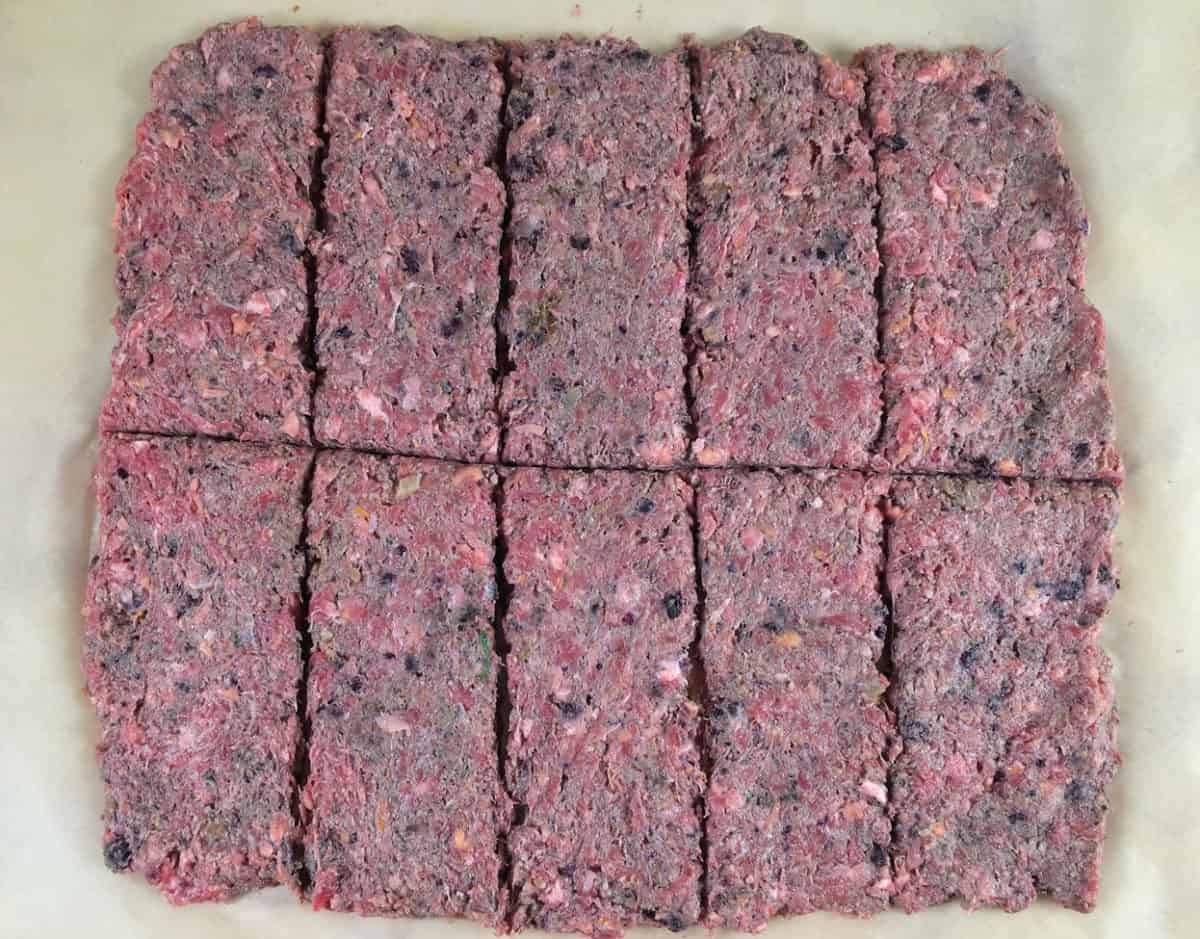 ground beef jerky cut into bars