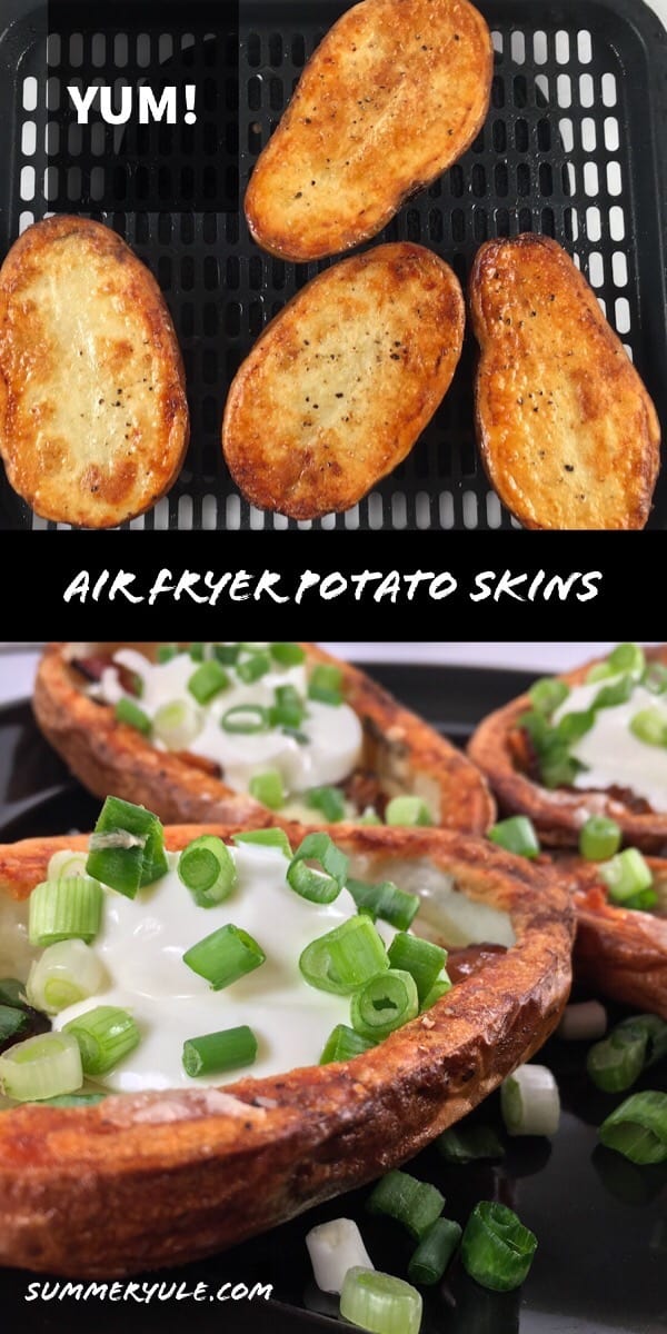how to make air fryer potato skins