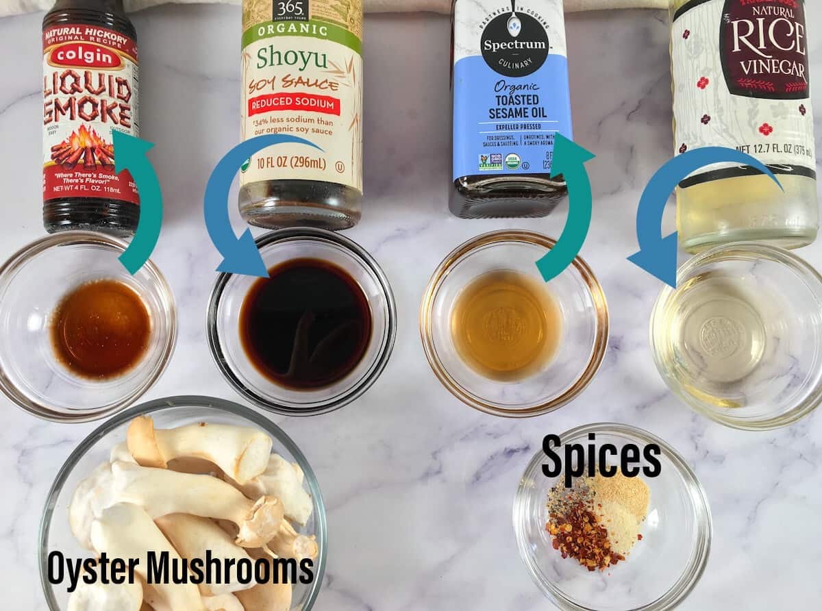 vegan mushroom jerky ingredients