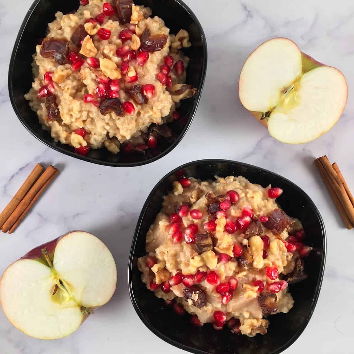 Apple and Cinnamon Steelcut Oats (Crockpot) / Weekly Recap - PB + P Design