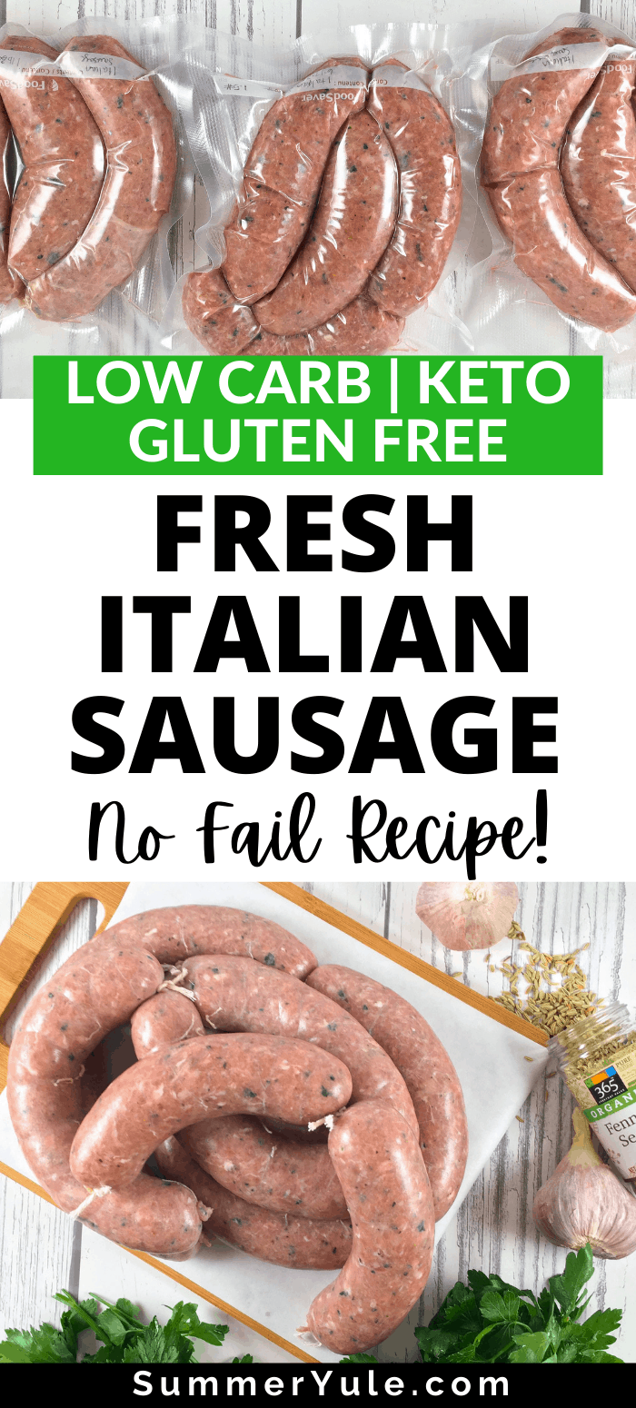 Homemade Italian Sausage recipe with the Luvele Ultimate Meat