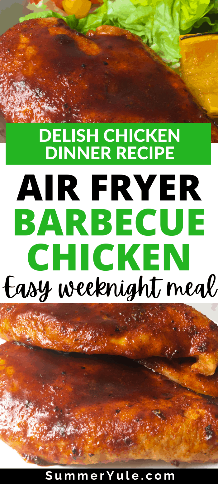 air fryer barbecued chicken