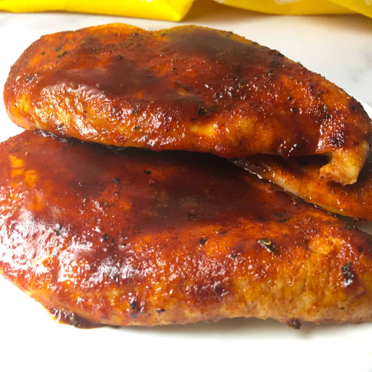 Air Fryer BBQ Chicken Breasts - Healthful Blondie