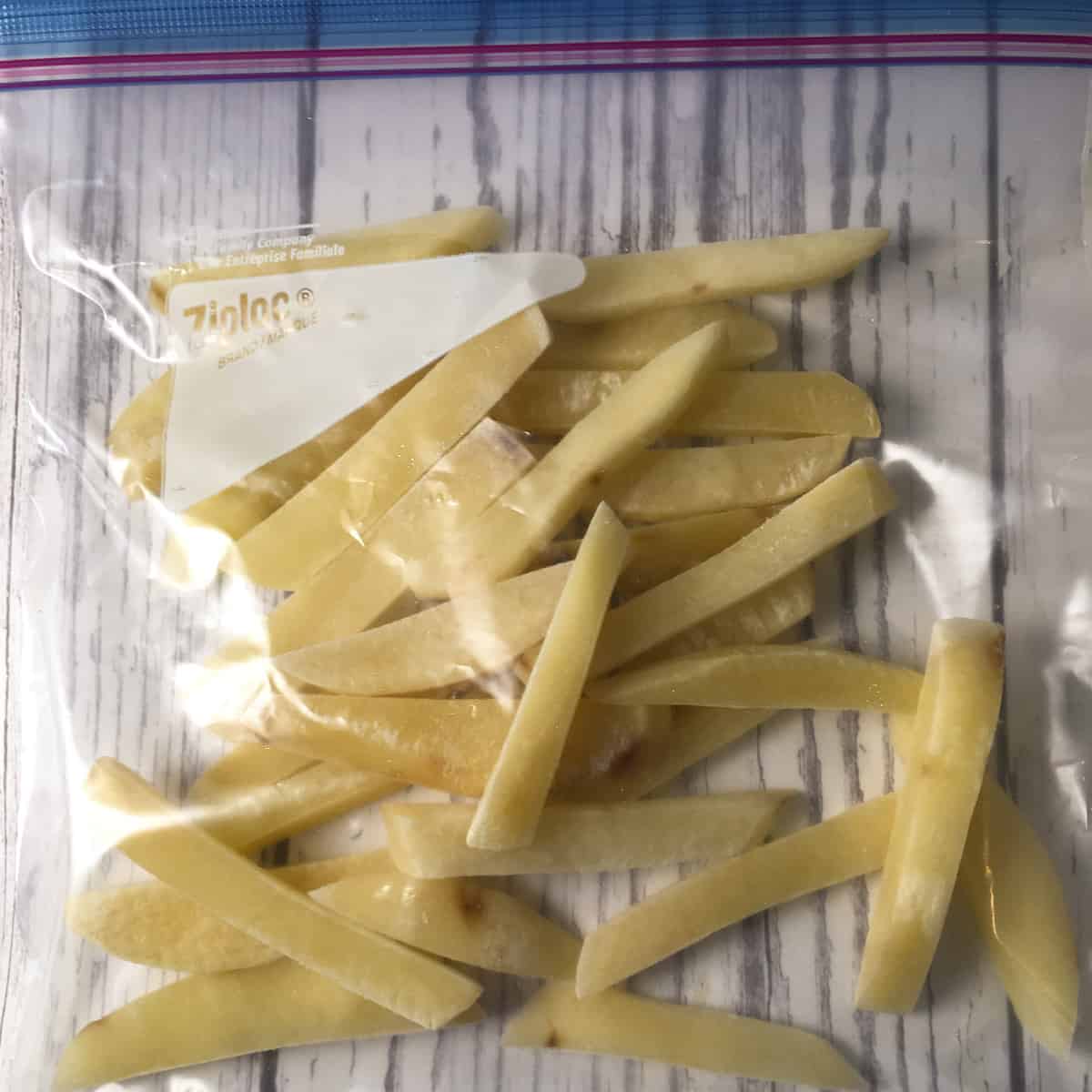 frozen fries in bag