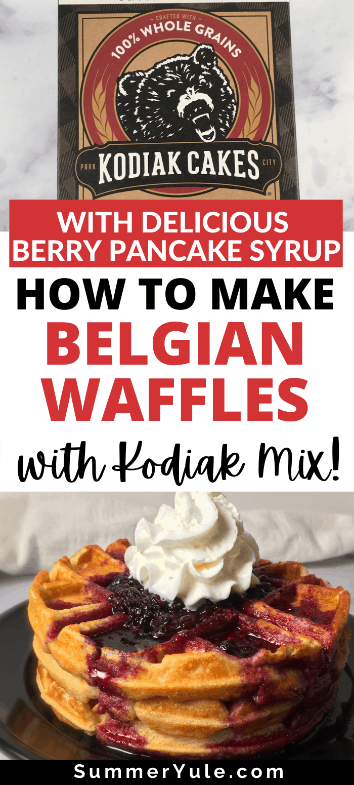 how to make kodiak cake waffles