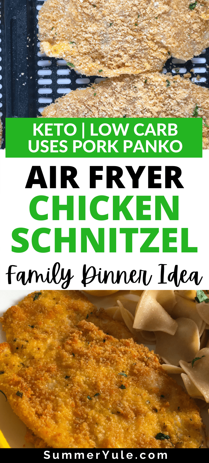 how to air fry chicken schnitzel