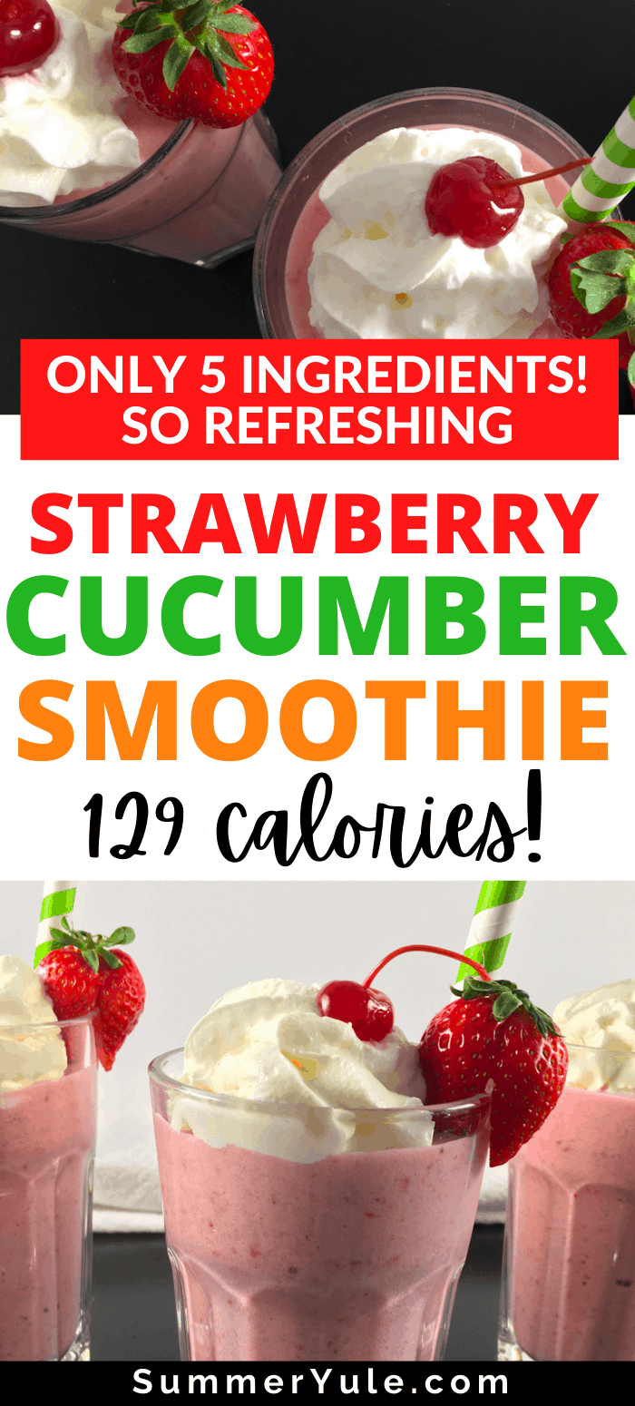 how to make strawberry cucumber smoothie