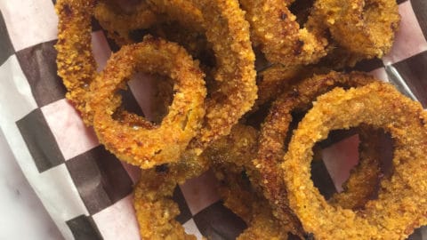 Keto Onion Rings Air Fryer Recipe and Calories (Low Carb)