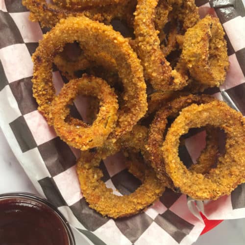 Air Fryer Frozen Onion Rings | The Recipe Critic