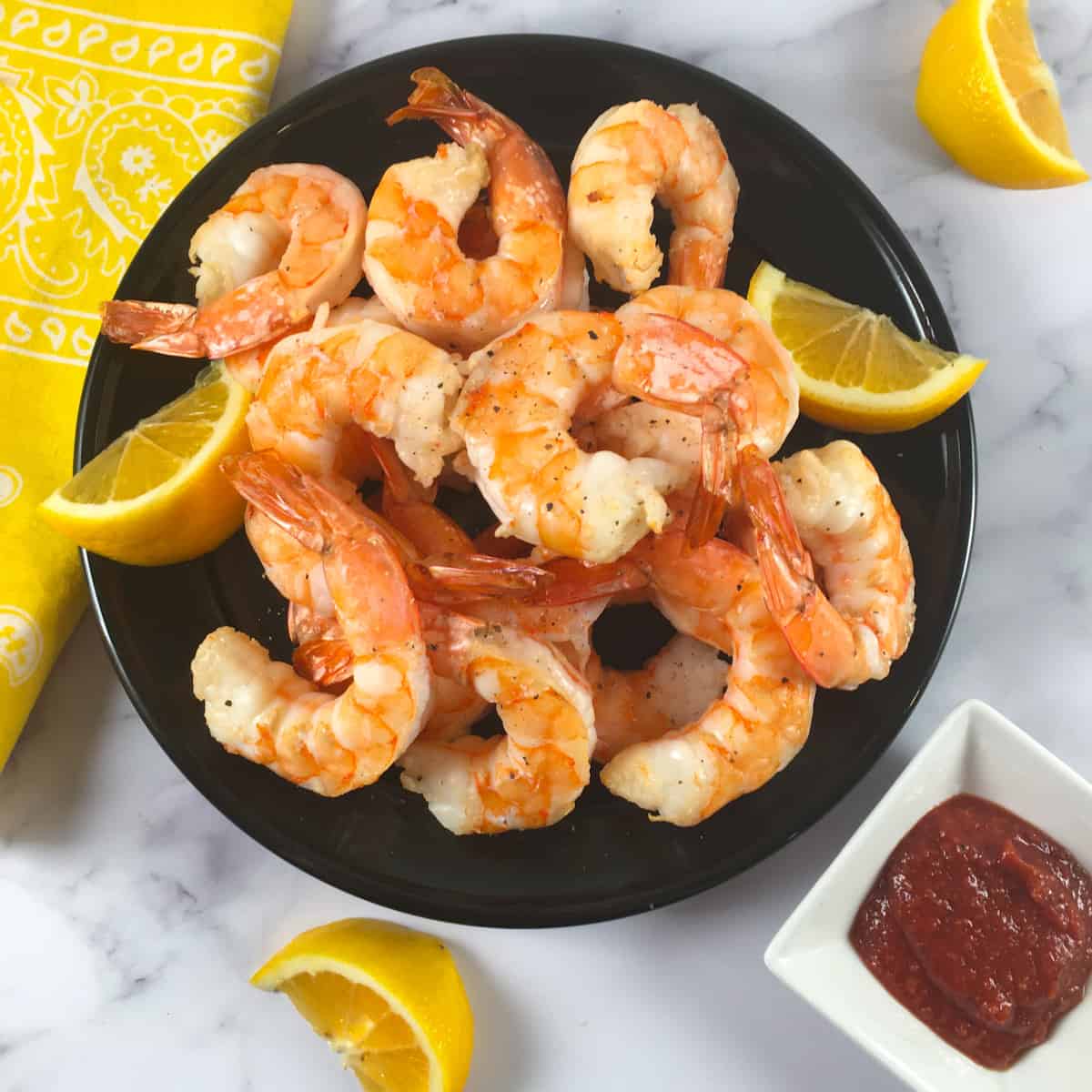 Air Fryer Frozen Shrimp - Running to the Kitchen®