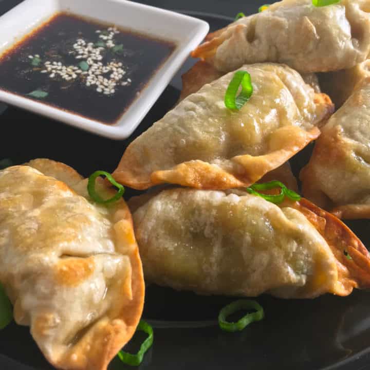 Air Fryer Pot Stickers (Frozen Dumplings + Gyoza + Wontons)