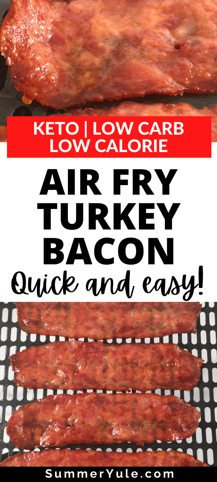 how to air fry turkey bacon