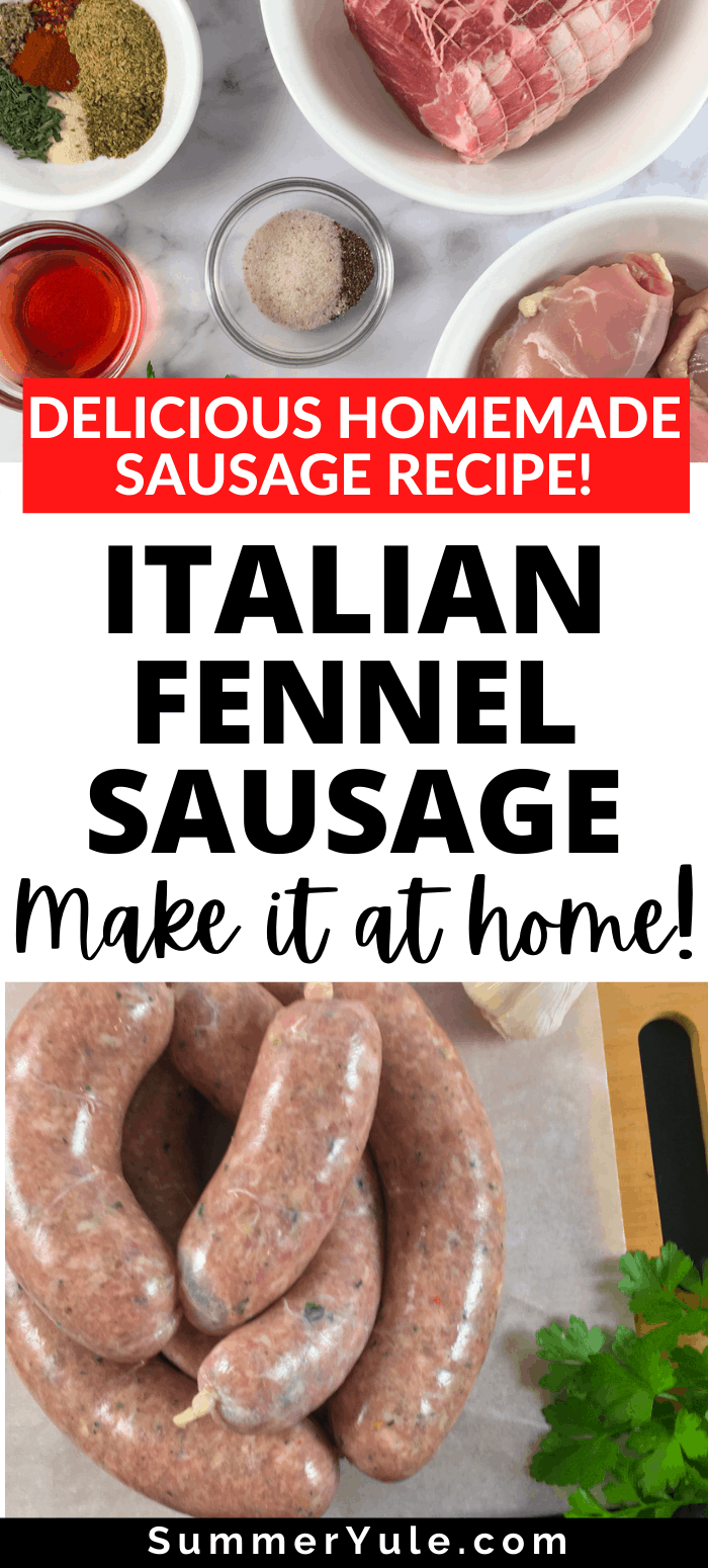 how to make italian fennel sausage recipe