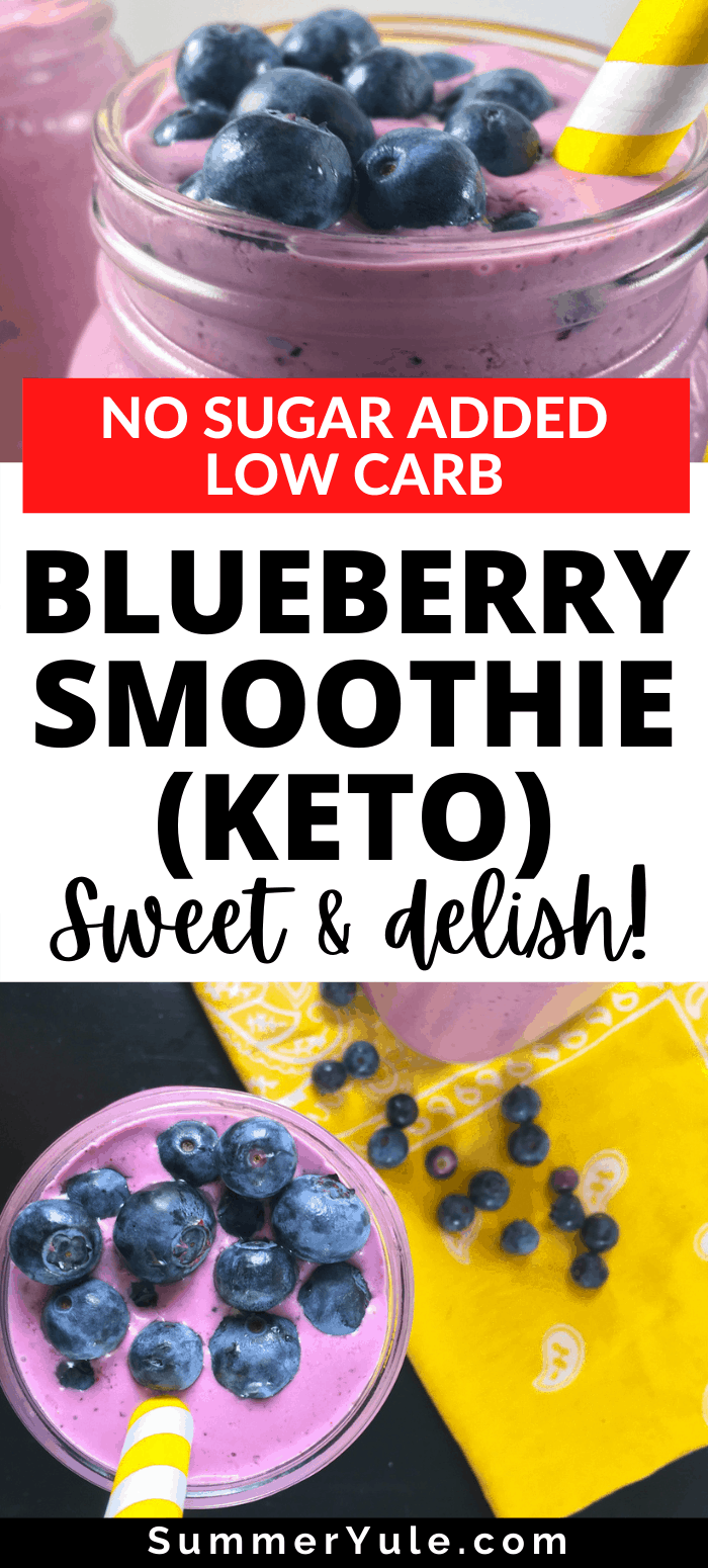 how to make keto blueberry smoothie
