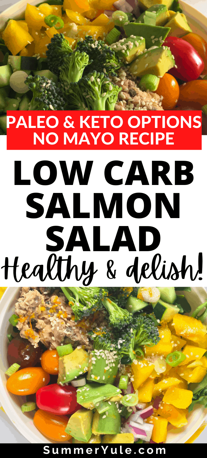 how to make keto salmon salad