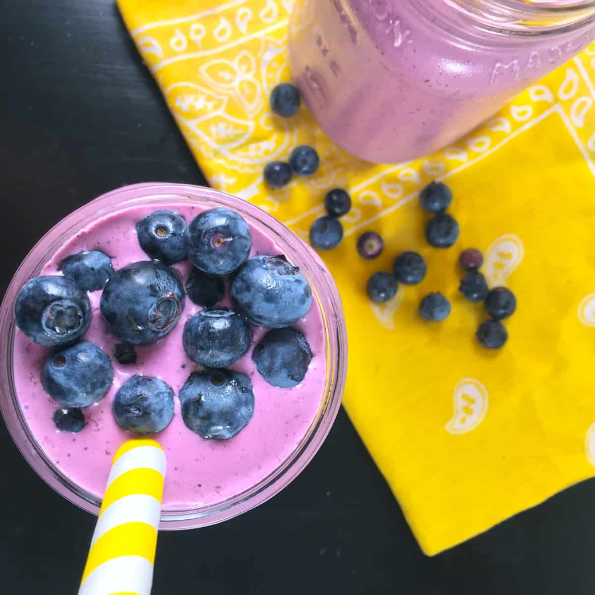 low carb blueberry smoothie