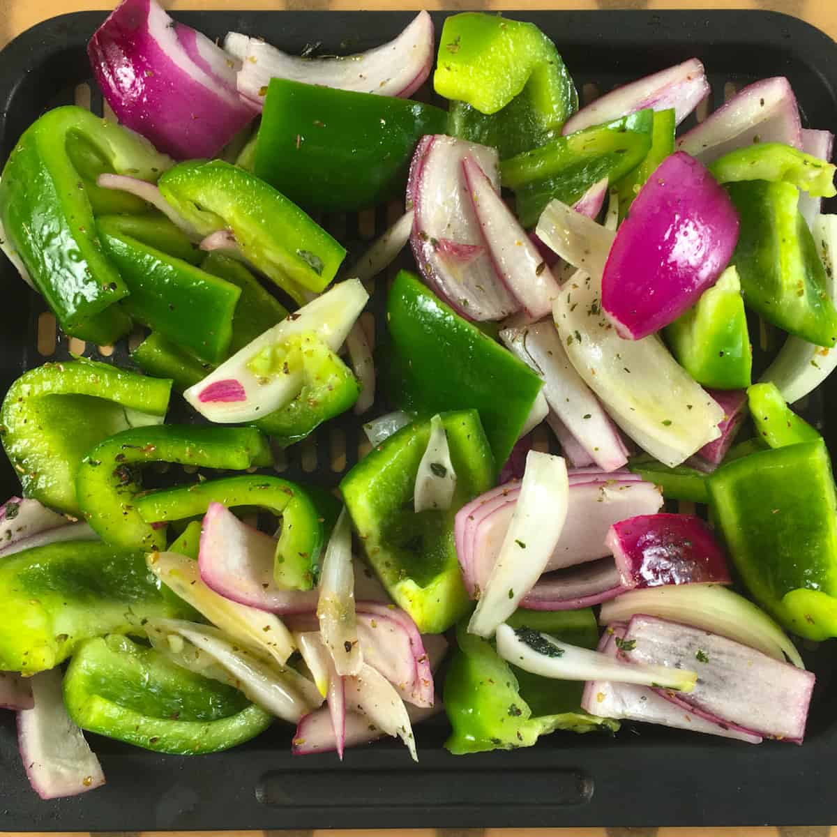 air fryer peppers and onions