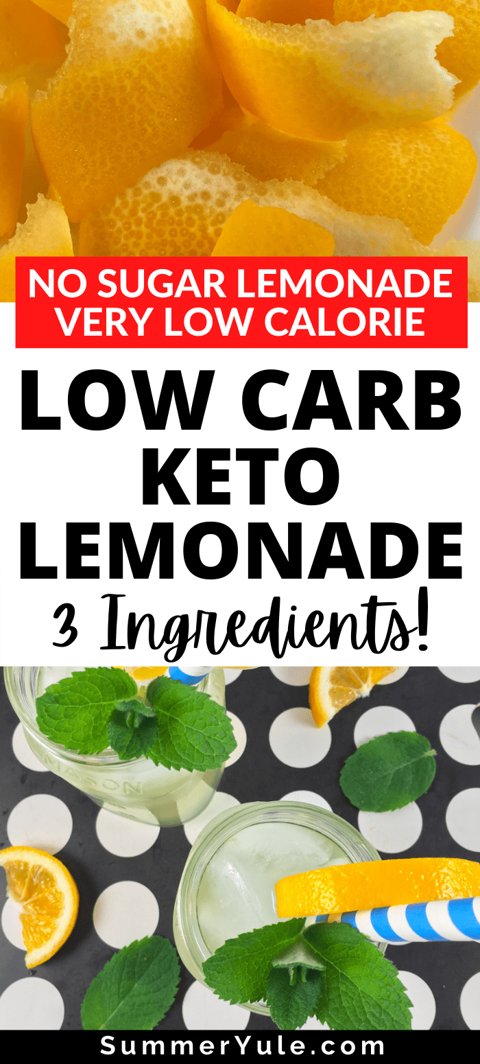 low carb keto lemonade