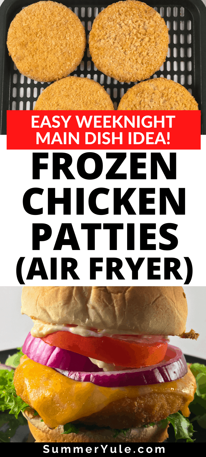 frozen chicken patties air fryer