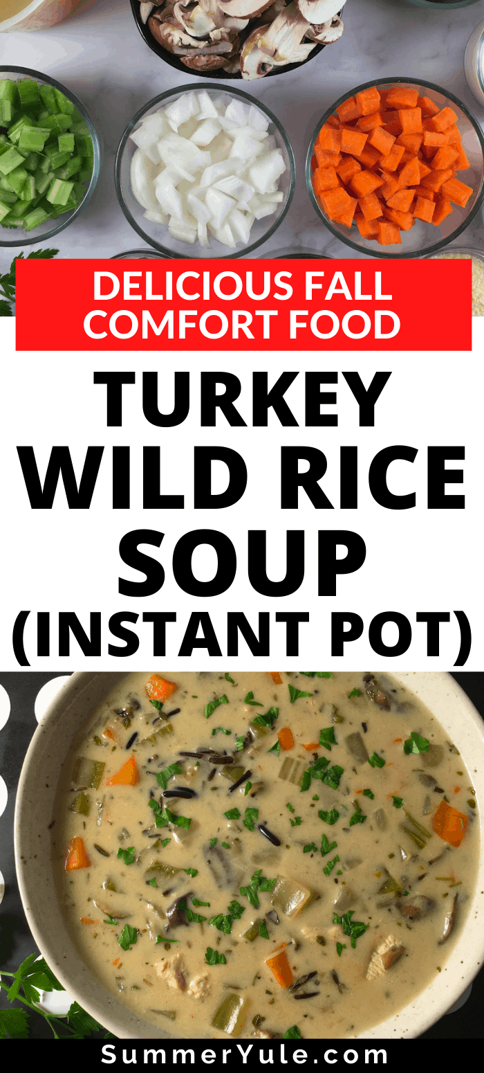 instantpot turkey wild rice soup