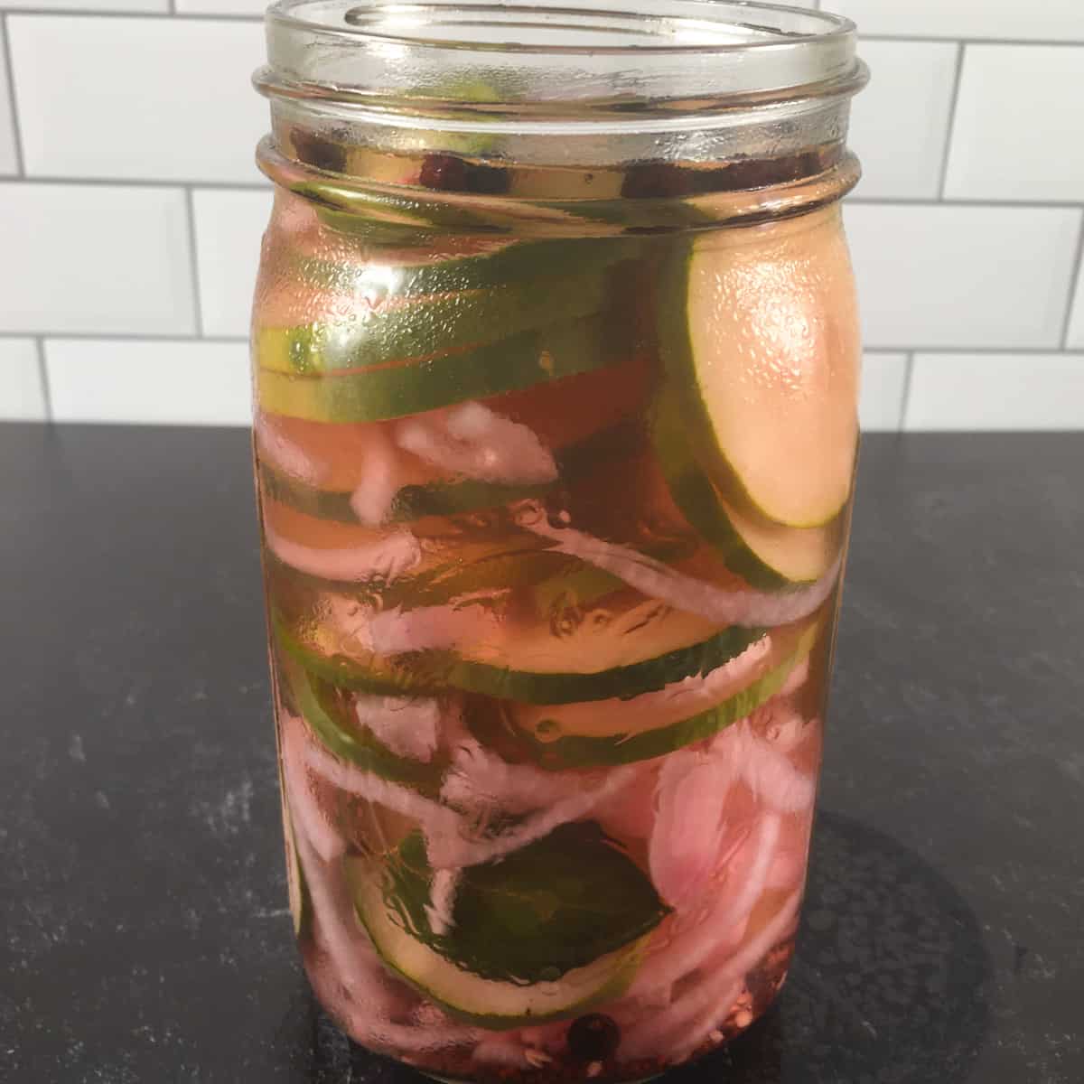 no cook pickles in jar