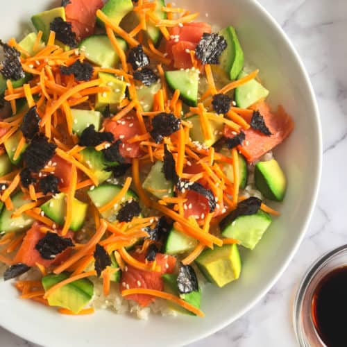 deconstructed sushi keto