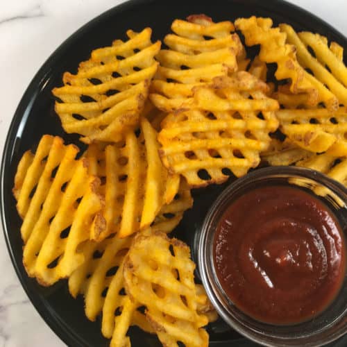Waffle Fries in Air Fryer Recipe Time and Temp (Alexia, OreIda)