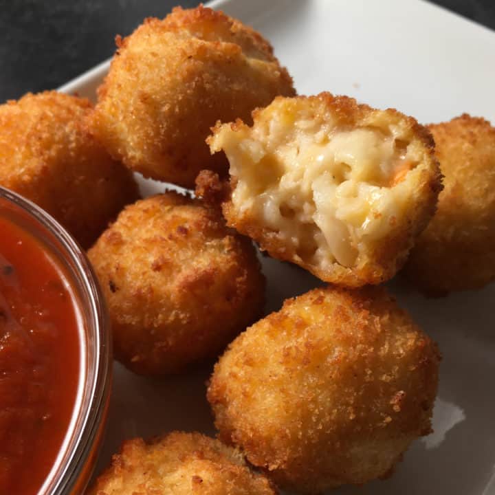 Trader Joe’s Mac and Cheese Bites (Air Fryer Frozen Mac n Cheese Balls)