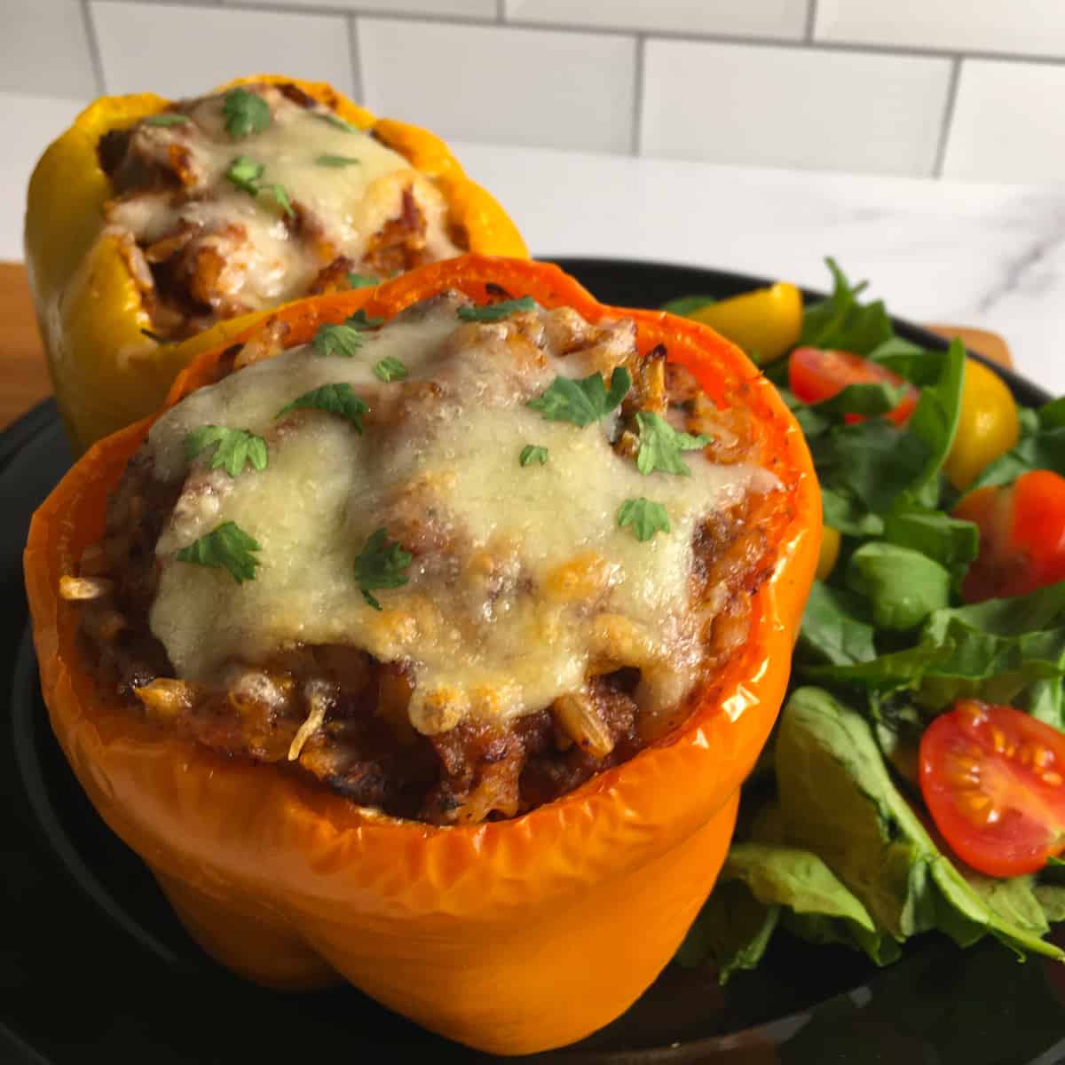 air fried stuffed peppers