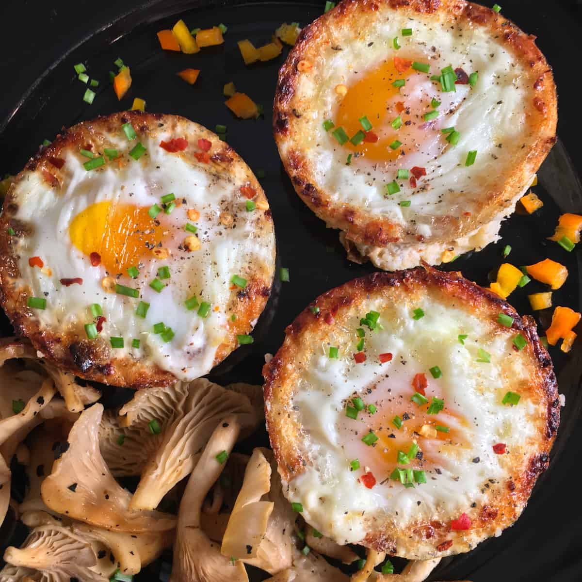 Air Fryer Egg Cups Recipe (Keto, Low Carb Egg Muffins)