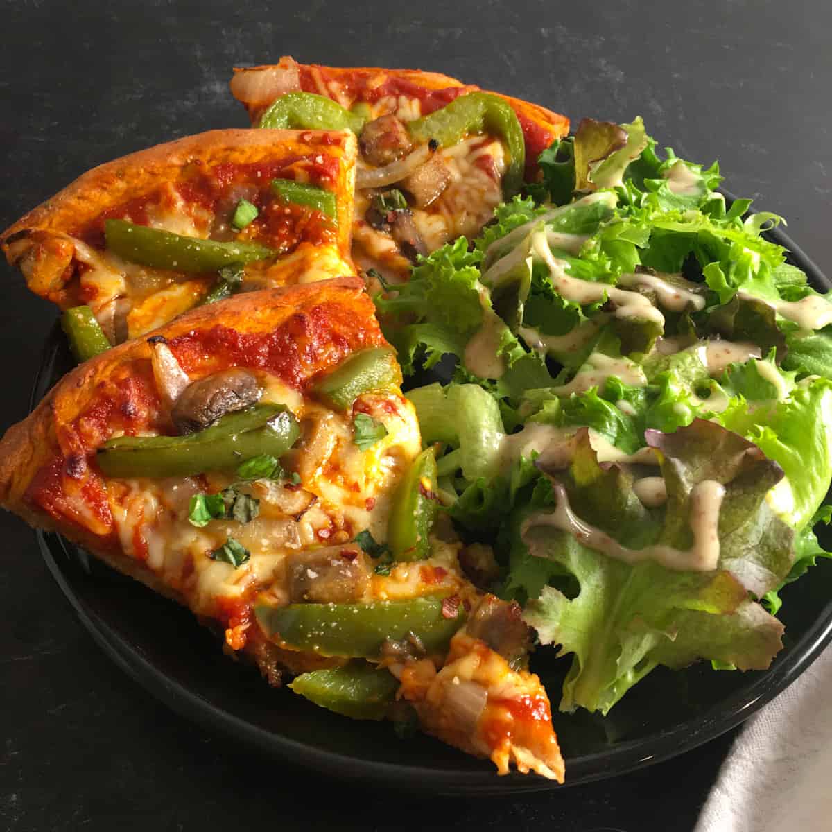 healthy pizza meal