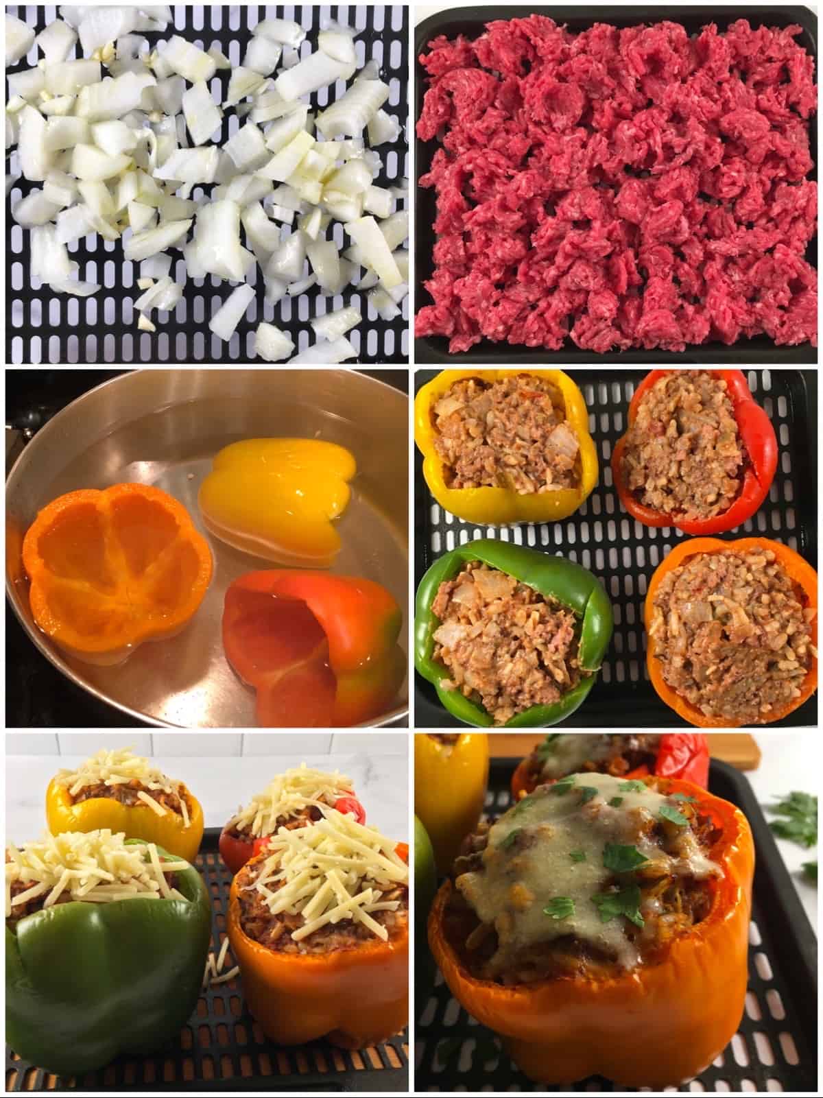 how to make stuffed peppers air fryer