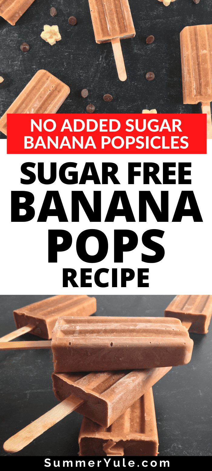 sugar free banana pops