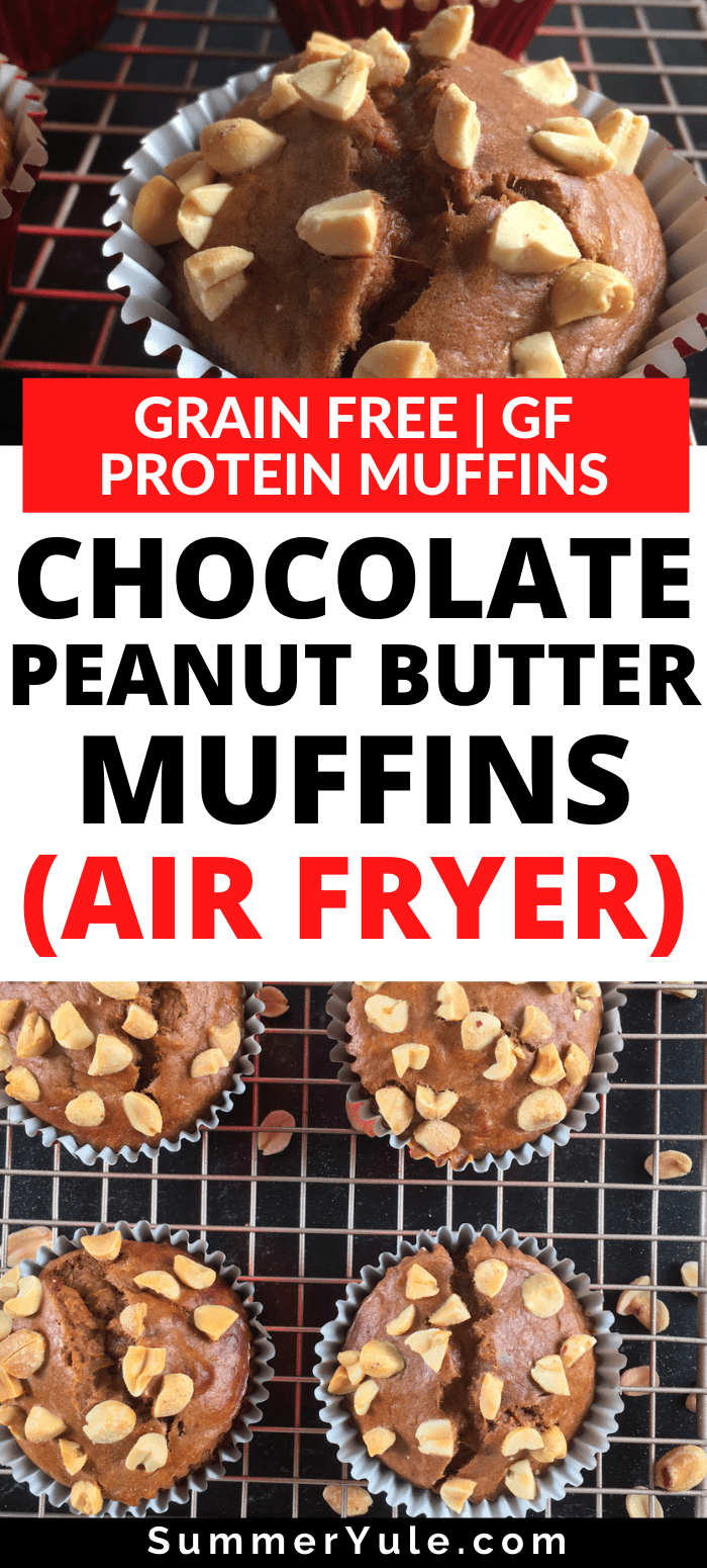 chocolate peanut butter muffins air fryer