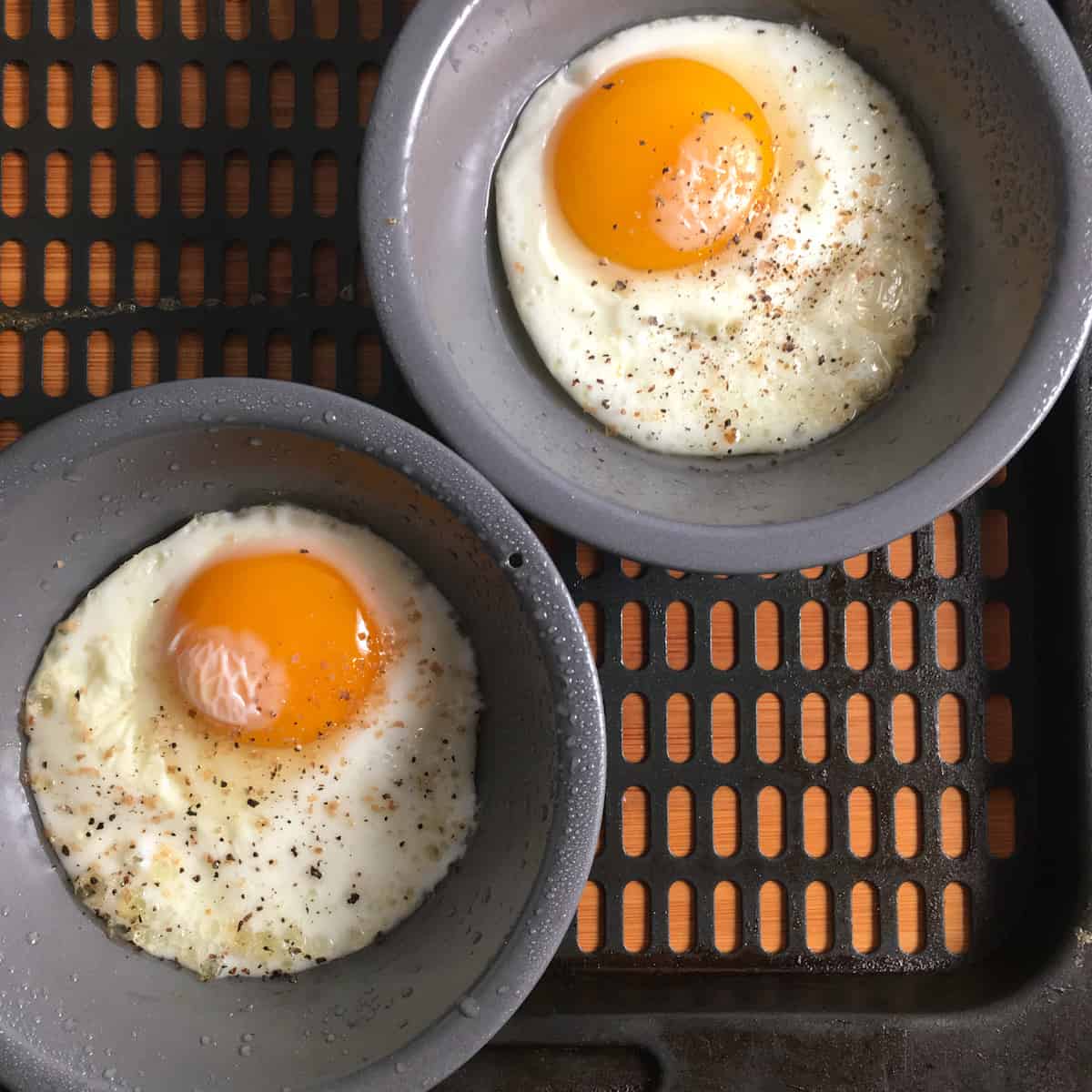 Fried Eggs in Air Fryer (Time and Temp) • Summer Yule Nutrition and Recipes