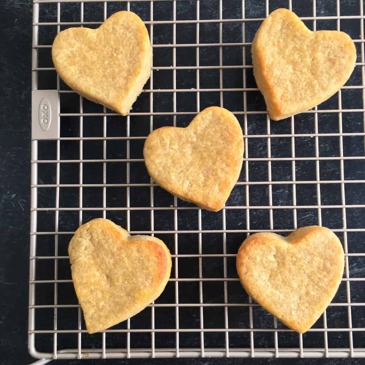 heart-shaped cookies