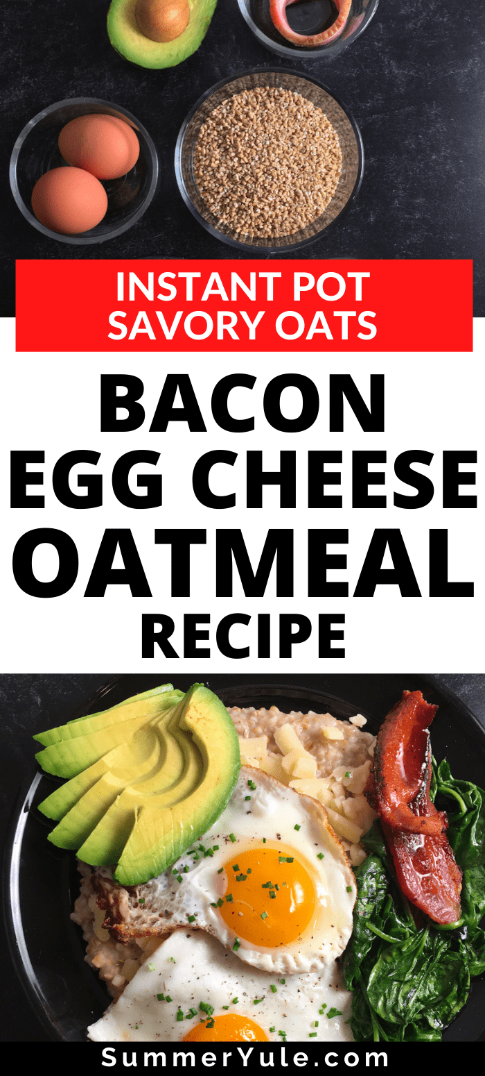 bacon egg cheese oatmeal