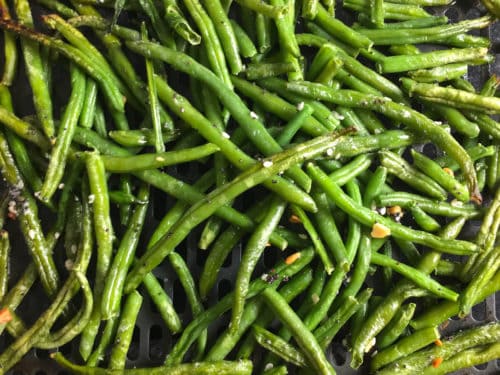 Air Fryer Frozen Green Beans - Dr. Davinah's Eats