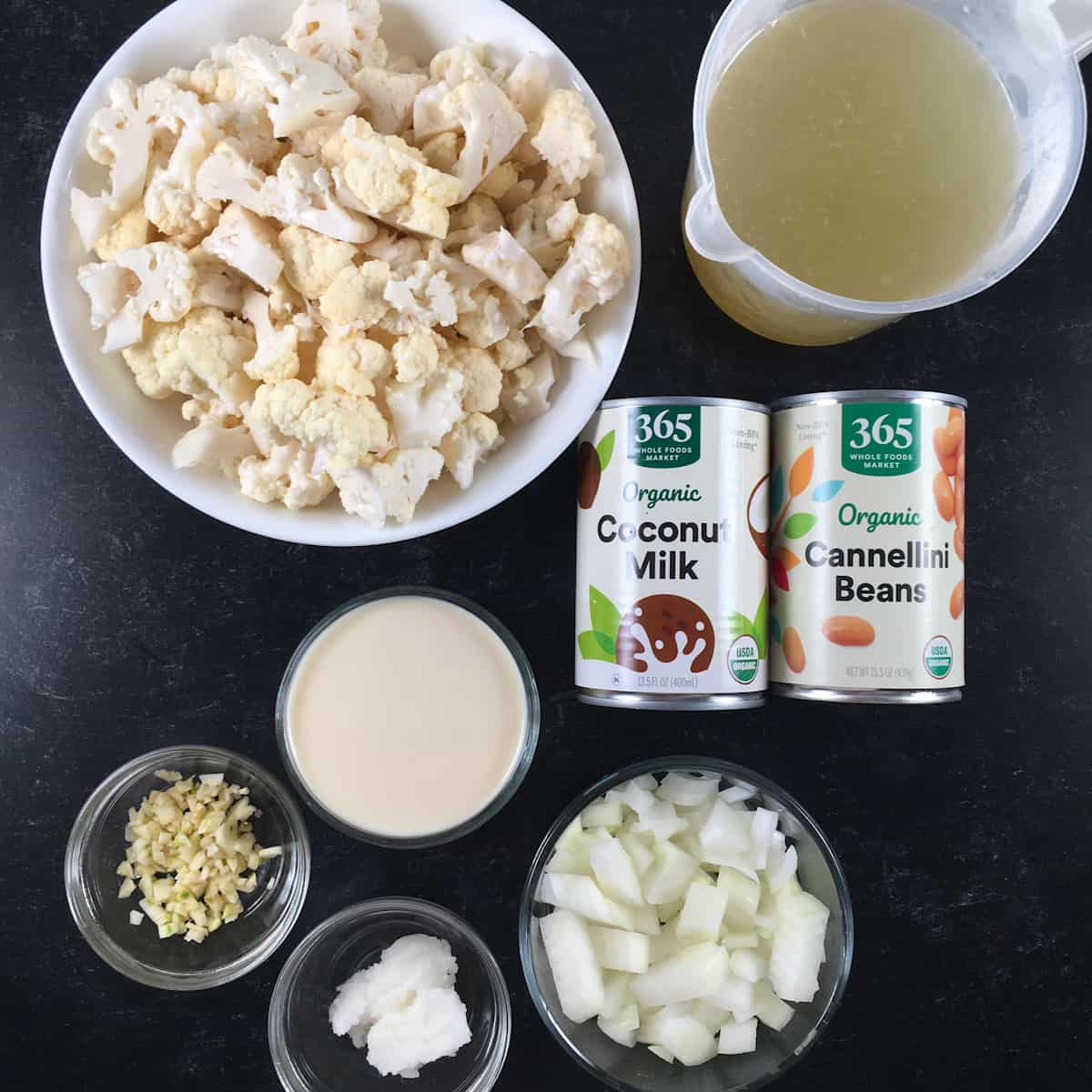 instant pot cauliflower soup ingredients