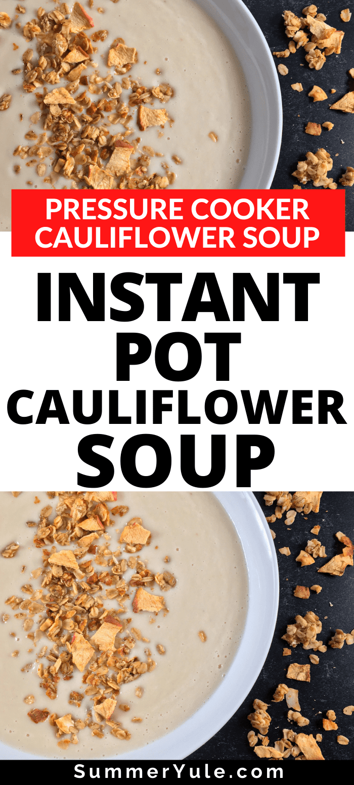 instant pot cauliflower soup