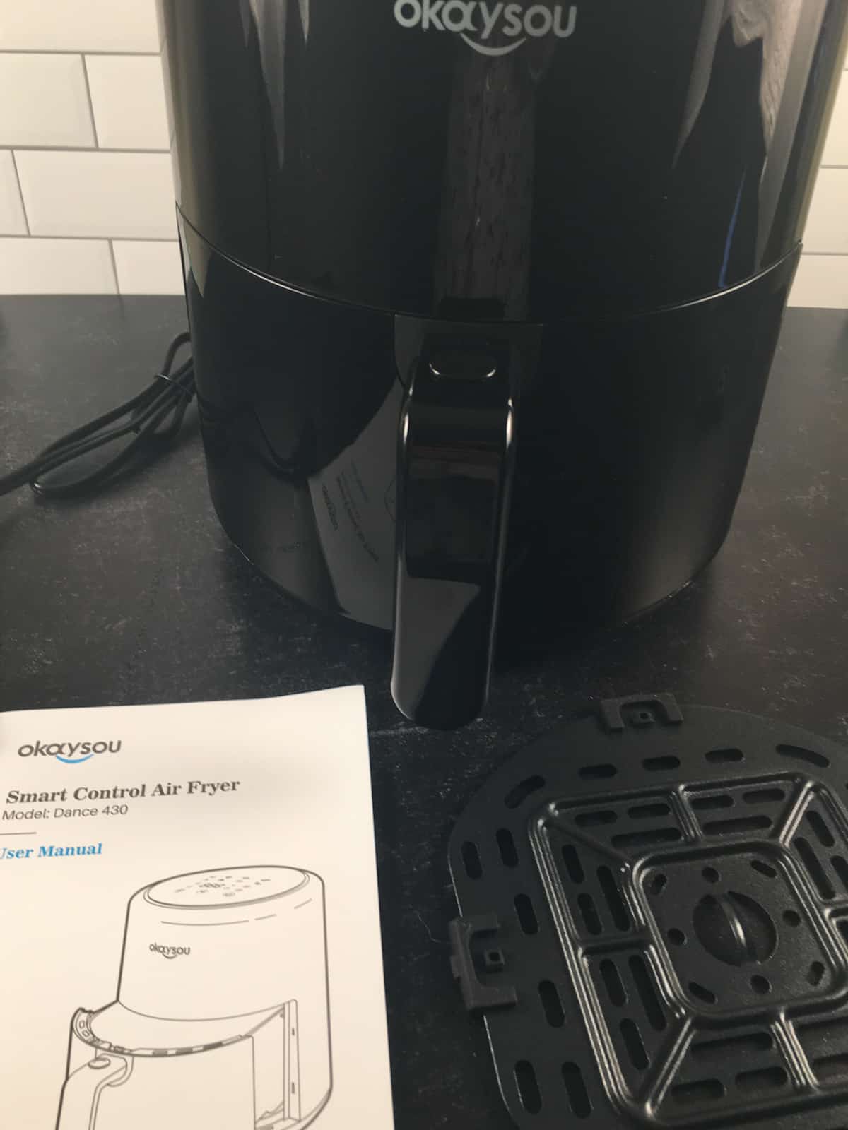 YOMA Small Air Fryer for Two People, 2.6 Qt Small Airfryer with