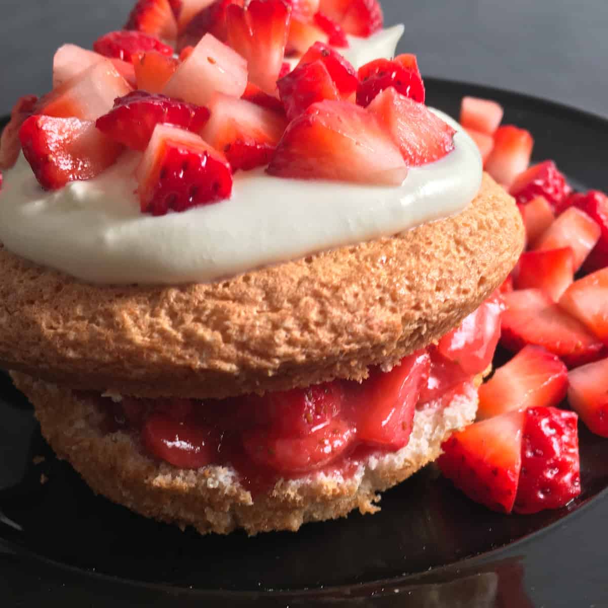 sugar free strawberry shortcake
