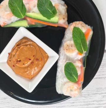spring rolls with shrimp