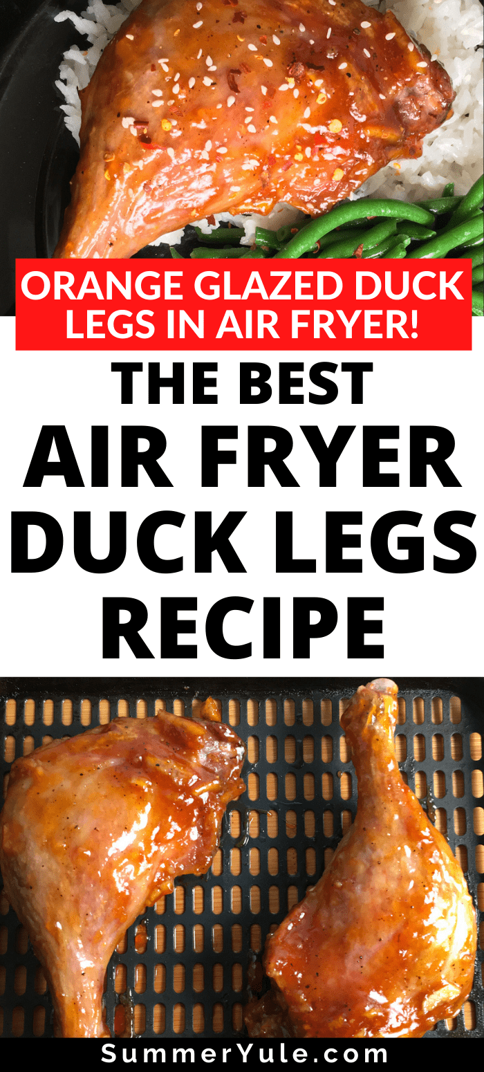 air fryer duck legs recipe