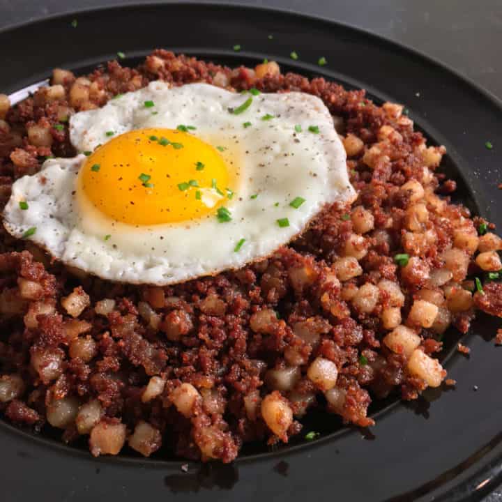 How to Cook Canned Corned Beef Hash Recipe (Air Fryer or Skillet!)