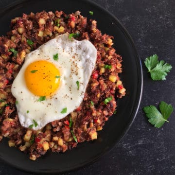 corned beef hash with canned corned beef