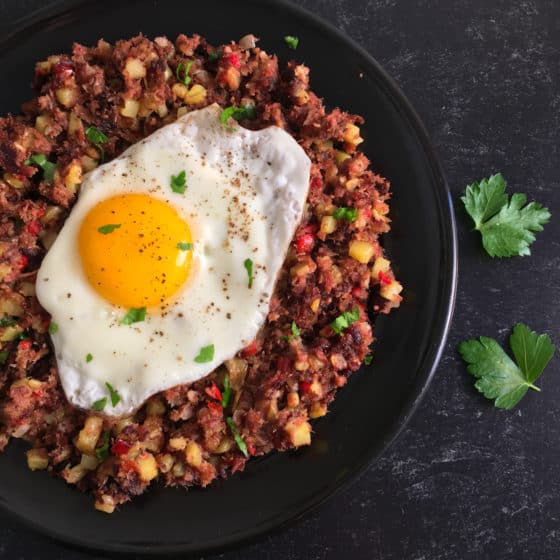 How to Cook Canned Corned Beef Hash Recipe (Air Fryer or Skillet!)