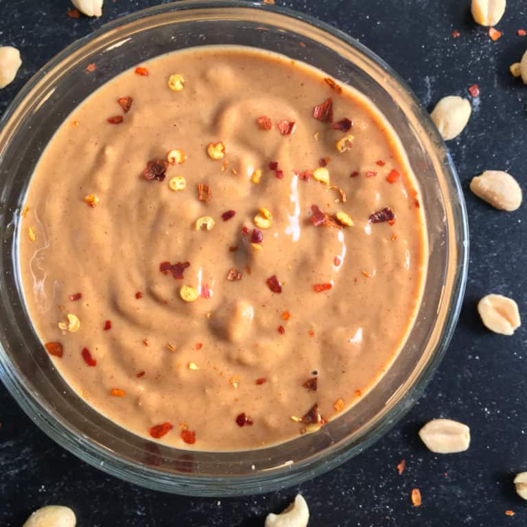 Keto Peanut Sauce (Low Carb, Sugar Free Recipe)